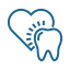 Animated tooth and heart icon