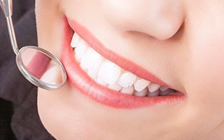 Closeup of healthy smile